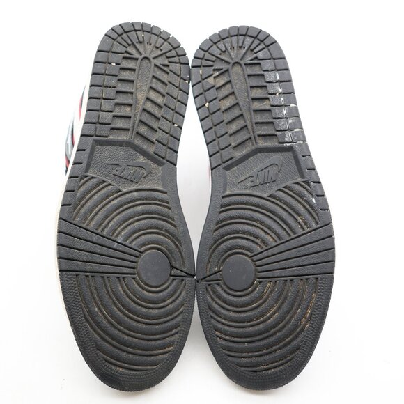 Nike Jordan 1 Retro High Black Gym Red Men's Size 11 Black White Sail 555088-061 - Picture 7 of 10